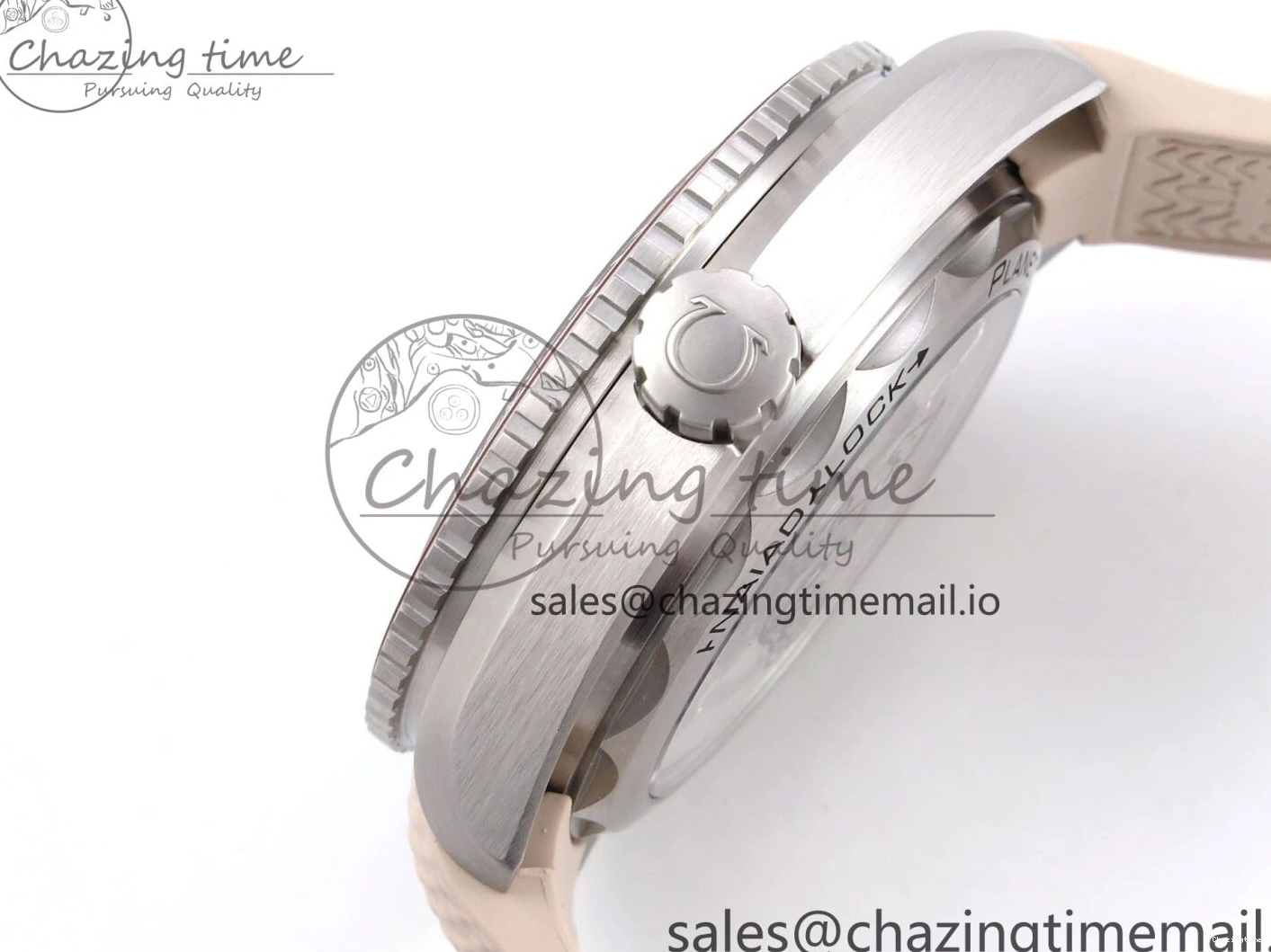 0323 Planet Ocean 43.5mm SS VSF 1:1 Best Edition Brown Bezel Sand Dial on Sand Rubber Strap A8900 Super Clone Neat 7710